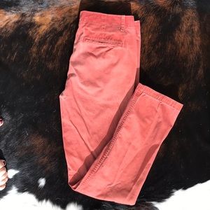 Gap men’s lived in slim red pants size 32x34